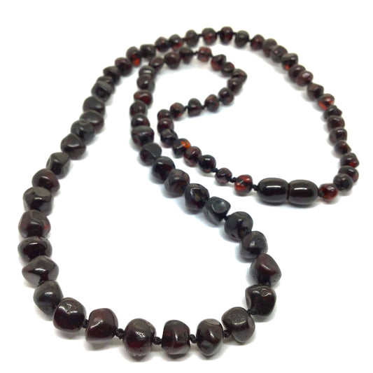 Colar de Âmbar Barroco Adulto Cherry 50cm