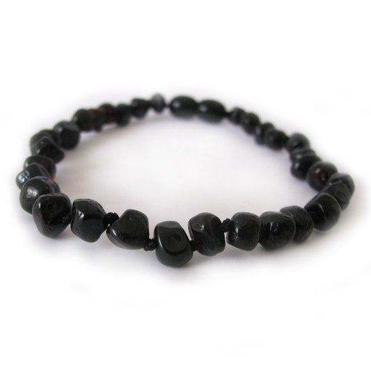 Pulseira - Tornozeleira de Âmbar Barroco Juvenil/Mulher Cherry