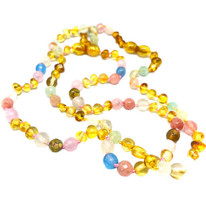 Pulseira - Tornozeleira Cintilante de Âmbar Mel Bebé Criança