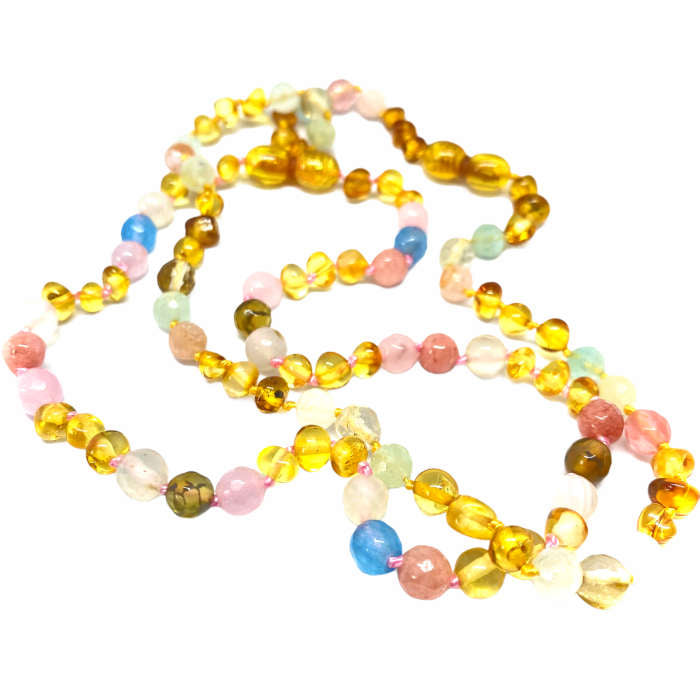 Pulseira - Tornozeleira Cintilante de Âmbar Mel Juvenil Mulher