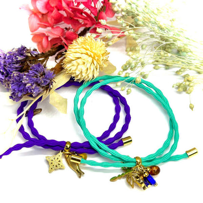 Pulseiras Karma com Amuletos de Proteção