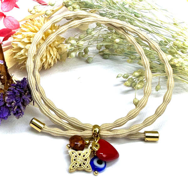 Pulseiras Karma com Amuletos de Proteção