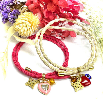 Pulseiras Karma com Amuletos de Proteção