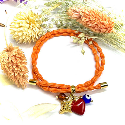 Pulseiras Karma com Amuletos de Proteção