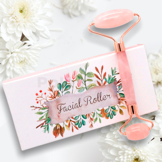 Rolo Facial em Quartz Rosa