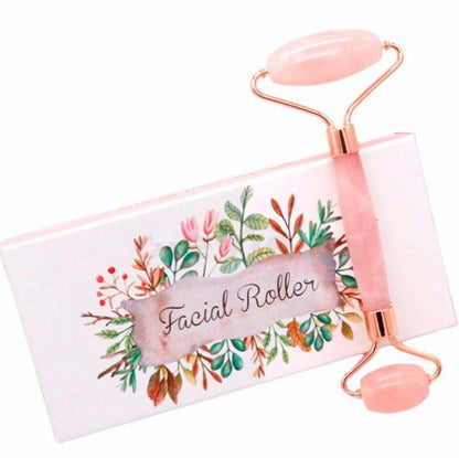 Rolo Facial em Quartz Rosa