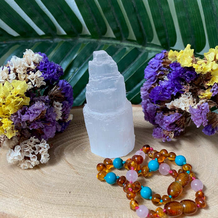Selenite - Cristal de Limpeza e Equilíbrio (torre 6-7cm)