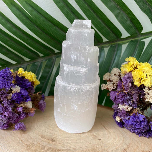 Selenite - Cristal de Limpeza e Equilíbrio (torre 15-16cm)