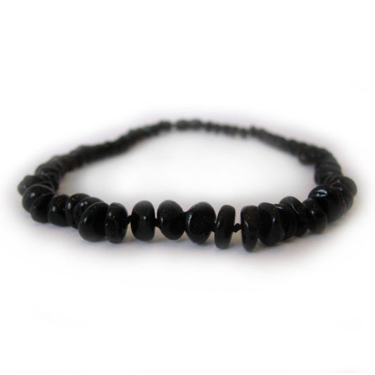 Colar de Âmbar Arredondado Irregular Adulto Cherry