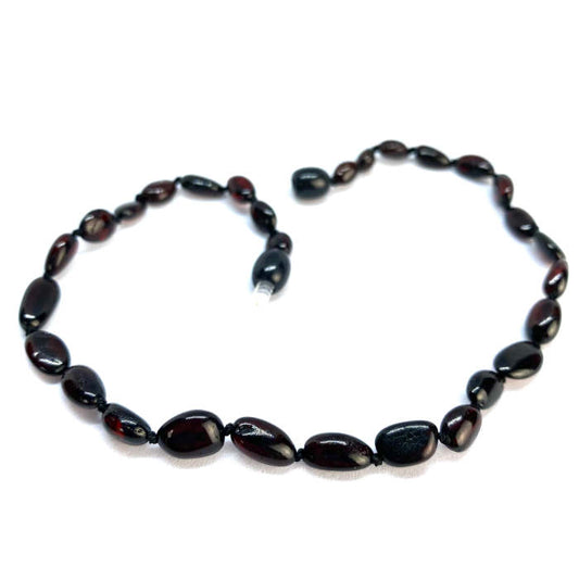 Colar de Âmbar Oval Bebé - Criança Cherry