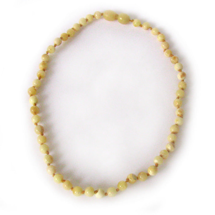 Colar de Âmbar Royal Juvenil - Mulher Manteiga