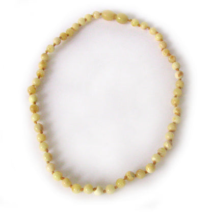 Colar de Âmbar Royal Juvenil - Mulher Manteiga