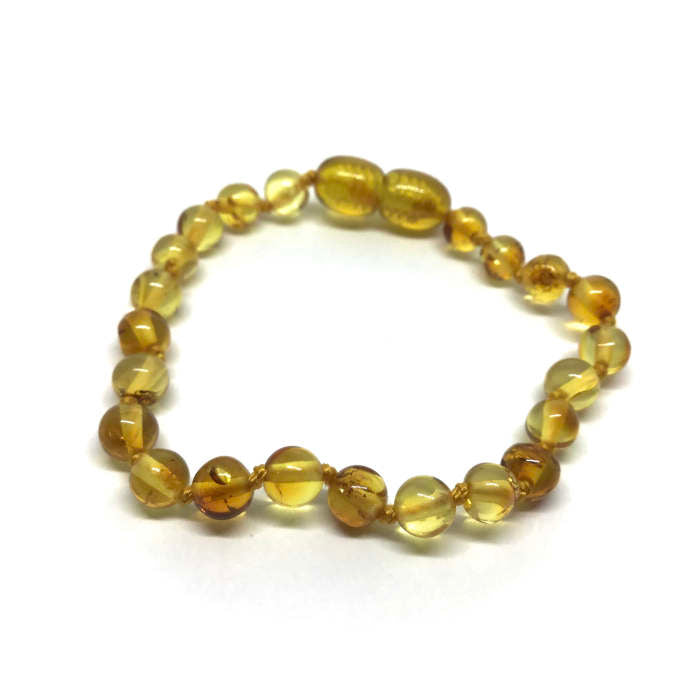 Pulseira - Tornozeleira de Âmbar Royal Juvenil/Mulher Mel