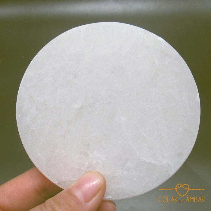 Selenite - Cristal de Limpeza e Equilíbrio (base redonda)