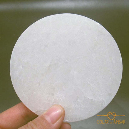 Selenite - Cristal de Limpeza e Equilíbrio (base redonda)
