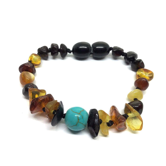 Pulseira - Tornozeleira Tribal Âmbar Cherry Juvenil/Mulher