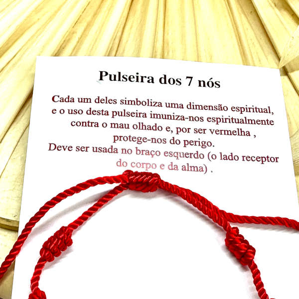 Pulseira Vermelha dos 7 Nós