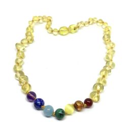 Colar de Âmbar Limão e Chakras Bebé – Criança