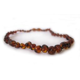 Tornozeleira (adulto) de Âmbar Modelo Barroco Cognac