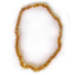 Colar de Âmbar Arredondado Irregular Juvenil – Mulher Mel