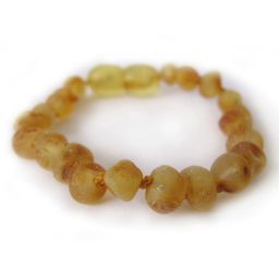 Pulseira – Tornozeleira de Âmbar Barroco Adulto Mel Não Polido