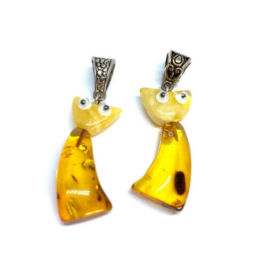 Pendente Gato (manteiga e mel)