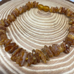 Coleira Para Animal em Âmbar Mel 35cm