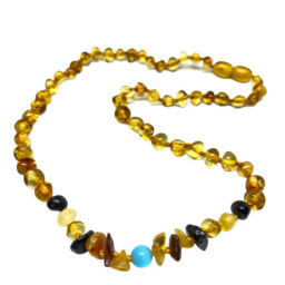 Colar Tribal II Âmbar Mel Juvenil – Mulher