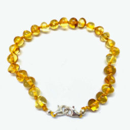 Pulseira – Tornozeleira de Âmbar Barroco Juvenil/Mulher Ajustável