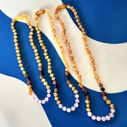 Colar de Âmbar Pink Sand