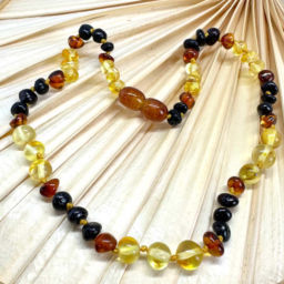 Colar de Âmbar Barroco Bebé – Criança Multicor II