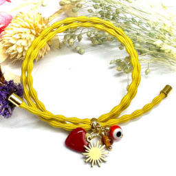 Pulseiras Karma com Amuletos de Proteção