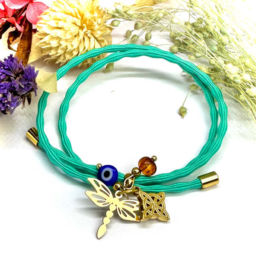 Pulseiras Karma com Amuletos de Proteção