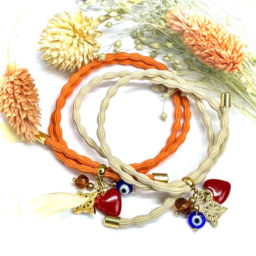 Pulseiras Karma com Amuletos de Proteção